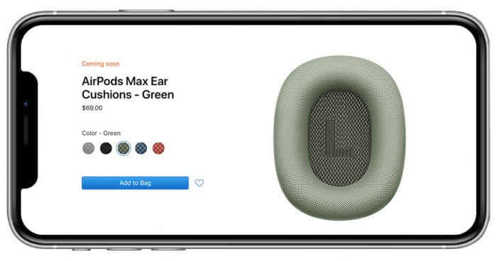 苹果开始独立销售AirPods Max耳垫-三零网
