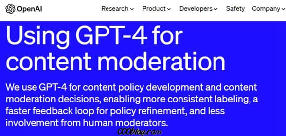 巨幅缩短工作周期！OpenAI公布基于GPT-4的内容审核系统-三零网