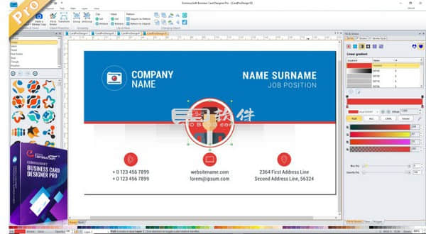 图片[2]-EximiousSoft Business Card Designer 5.10-创意无限名片设计神器，打造专业级商务名片