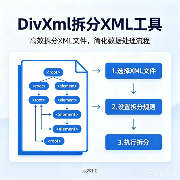 告别XML文件过大烦恼 – 使用DivXml高效拆分XML文档-三零软件